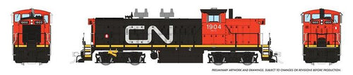 Rapido Trains HO GMD GMD-1 w/DCC & Sound - Canadian National (Noodle red cab) : #1904