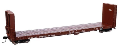 Walthers Proto HO 50' CC&F Bulkhead Flatcar - Canadian Natonal (brown)