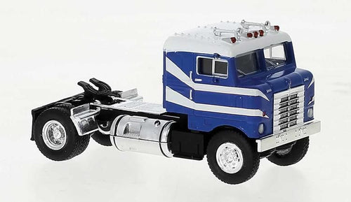 Brekina HO Kenworth 1950 Bullnose Tractor - Blue, White