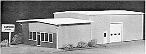 Pikestuff HO Retail/Warehouse Center - 4-1/4 x 8-1/4