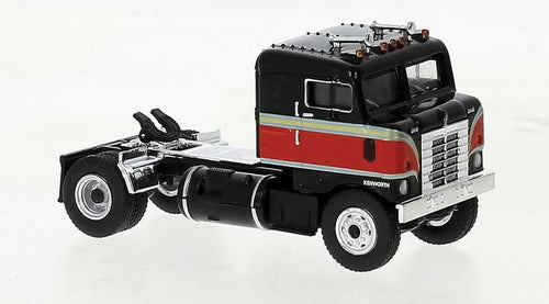 Brekina HO Kenworth 1950 Bullnose Tractor - Black, Red, Green