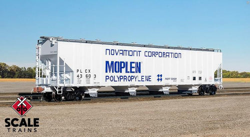 ScaleTrains Rivet Counter HO Pullman-Standard 5820 Covered Hopper - Novamont / PLCX #43603