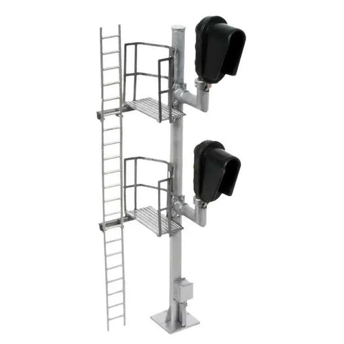 Atlas HO Double-Head Modern Hooded Signal - Left Hand