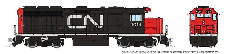 Load image into Gallery viewer, Rapido Trains HO GMD GP40 DCC &amp; Sound - Canadian National (Noodle)
