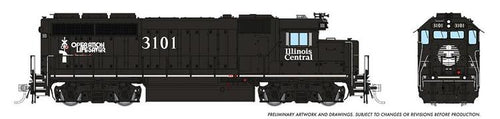 Rapido Trains HO EMD GP40 w/DCC & Sound - Illinois Central (GP40R)