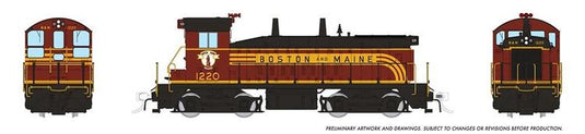 Rapido Trains HO EMD SW9 w/DCC & Sound - Boston & Maine (As Delivered)