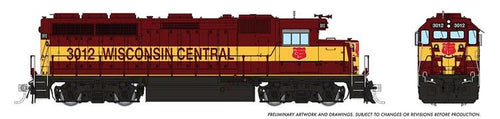 Rapido Trains HO EMD GP40 w/DCC & Sound - Wisconsin Central