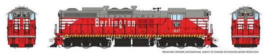 Rapido Trains HO EMD SD9 w/DCC & Sound - Chicago, Burlington & Quincy