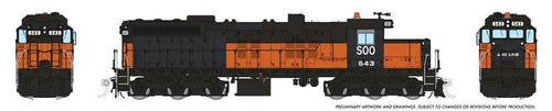 Rapido Trains HO EMD SD10 w/DCC & Sound - SOO Line