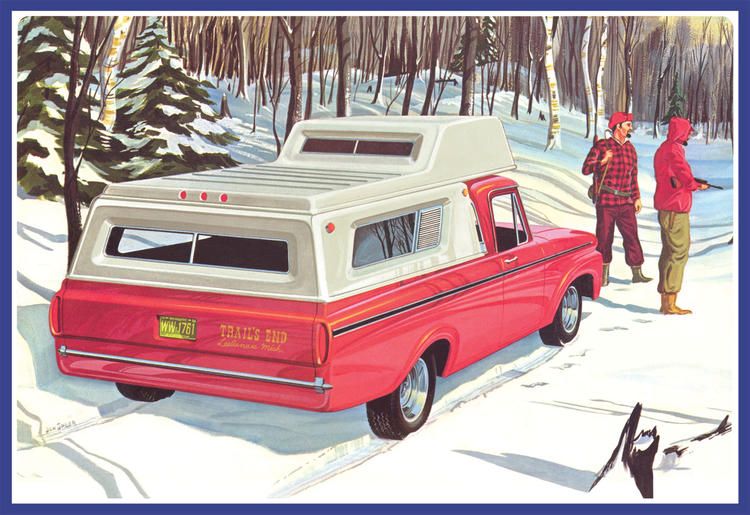 Chargez l'image dans la visionneuse de la galerie, AMT 1/25 1960 Ford F-100 Pickup w/Camper
