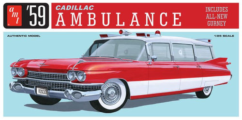 AMT 1/25 1959 Cadillac Ambulance w/Gurney
