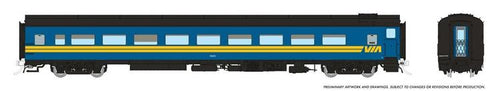 Rapido Trains HO CC&F Lightweight Coach - VIA Rail