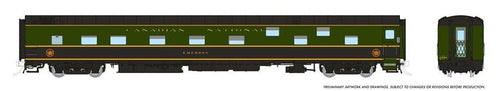 Rapido Trains HO CC&F Duplex Sleeper - CNR 1954 : #1147 / Enwood