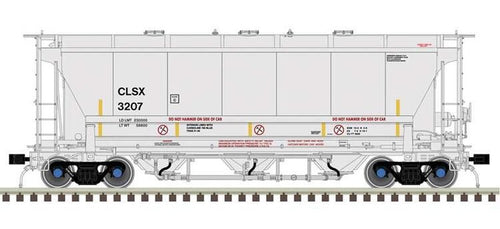 Atlas Master Line HO Trinity 3230 3-Bay Covered Hopper - Cargill Salt CLSX : #3202