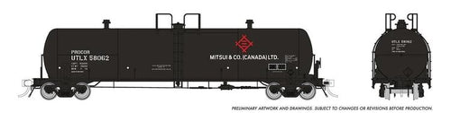 Rapido Trains HO Procor 20K gal. Tank Car: Mitsui & Co Canada - UTLX
