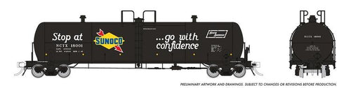 Rapido Trains HO Procor 20K gal. Tank Car: Sunoco - NCTX