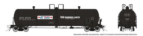 Rapido Trains HO Procor 20K gal. Tank Car: Turbo Ressources - CGTX
