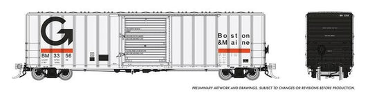 Rapido Trains HO PC&F 5241cuft boxcar : Guilford (B&M)
