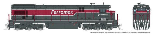 Rapido Trains HO GE C36-7 w/DCC & Sound - Ferromex #9336