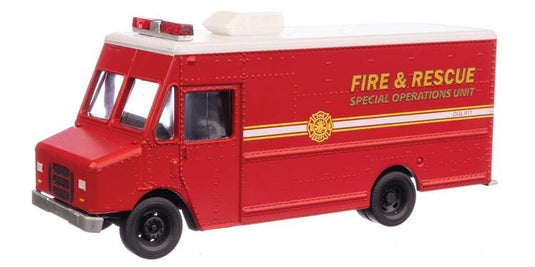 Walthers SceneMaster HO Morgan Olson Route Star Van - Fire & Rescue (Special Operations Unit)