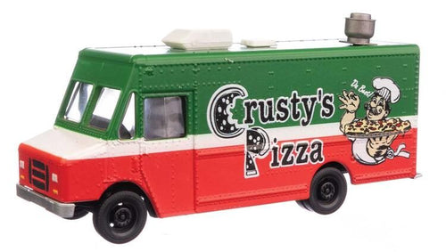 Walthers SceneMaster HO Morgan Olson Route Star Van - Crusty's Pizza Food Truck
