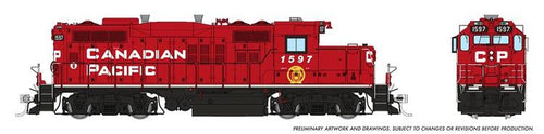 Rapido Trains HO GMD GP-9u w/DCC & Sound - Canadian Pacific (Block w/Beaver)