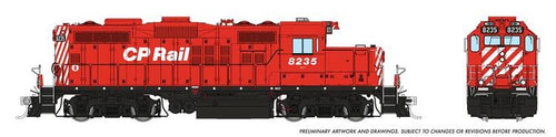 Rapido Trains HO GMD GP-9u w/DCC & Sound - Canadian Pacific (No Multimark)