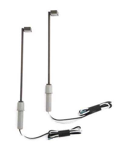 Walthers SceneMaster HO LED Streetlight 2-Pack - Single Square Modern Parking Lot Style