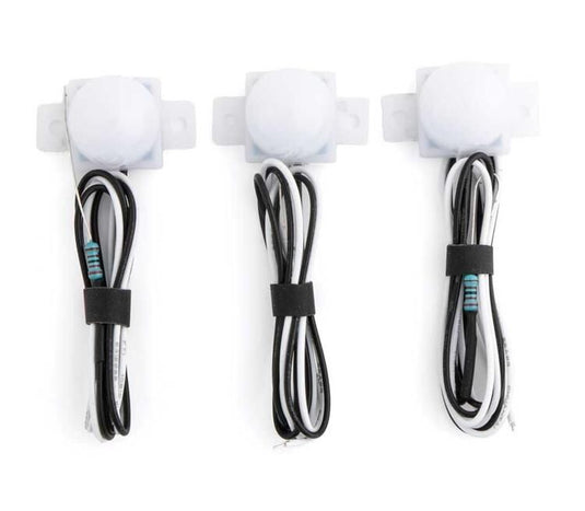 Walthers SceneMaster HO LED Dome Building Light 3-Pack - Natural White