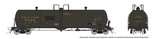 Rapido Trains HO Procor 20K gal. Tank Car: Late w/Old Logo - PROX