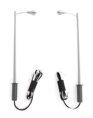 Walthers SceneMaster HO LED Streetlight 2-Pack - Tear Drop Style