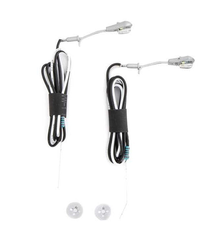 Walthers SceneMaster HO LED Wall-Mount Light 2-Pack - Modern Short Arm Style