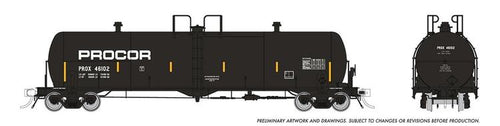 Rapido Trains HO Procor 20K gal. Tank Car: Late Repaint - PROX