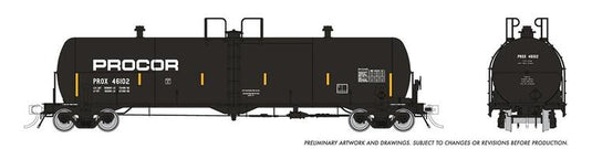 Rapido Trains HO Procor 20K gal. Tank Car: Late Repaint - PROX