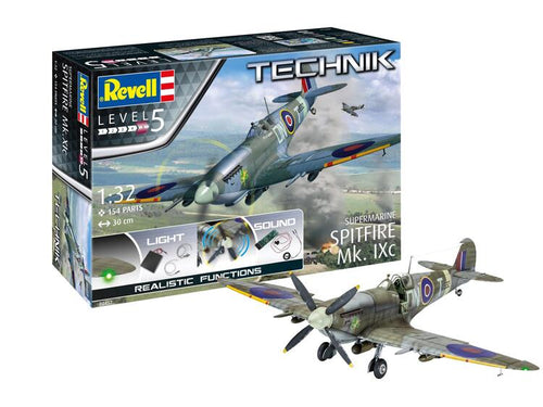 Revell Technik 1/32 Supermarine Spitfire Mk.IXc - Lights & Sound Module (Included)