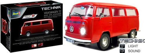 Revell Technik 1/24 Volkswagen T2 Bus - Easy-Click - Lights & Sound Module (Included)