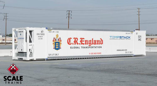 Scaletrains Operator HO CIMC 53'Reefer Container With Sound, CR England #532033