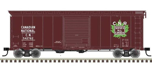Atlas Master Line HO 40' Postwar Boxcar with 8' Door - Canadian National #542823