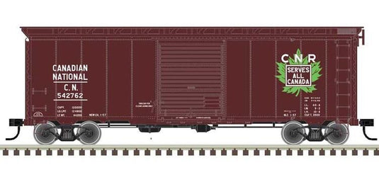 Atlas Master Line HO 40' Postwar Boxcar with 8' Door - Canadian National #542823