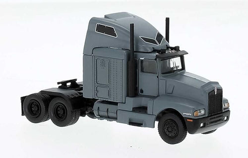 Brekina HO 1984 Kenworth T600 Sleeper-Cab Tractor - Matt Grey
