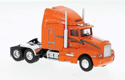 Brekina HO 1984 Kenworth T600 Sleeper-Cab Tractor - Schneider