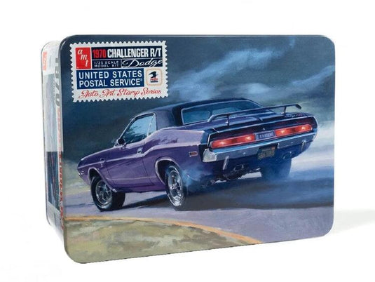 AMT 1/25 1970 Dodge Challenger - USPS Stamp Series w/Collectible Tin Box