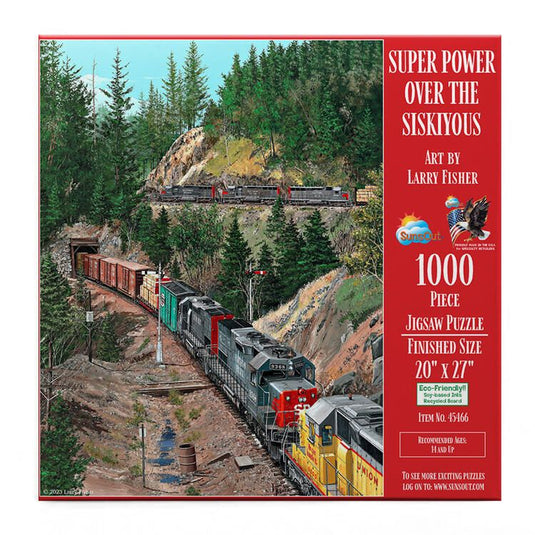 SunsOut Super Power Over Siskiyous Puzzle - 1000 Pieces