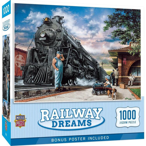 Master Pieces Childhood Dreams - Railway Dreams 1000 Piece Jigsaw Puzzle