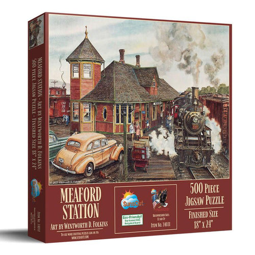 SunsOut Meaford Station Puzzle - 500 Pieces
