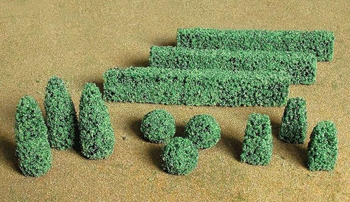 Bachmann HO Boxwood Plants - pkg(20)