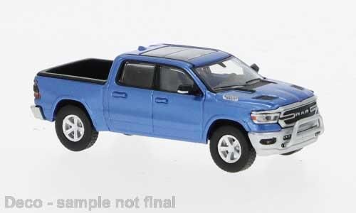 Brekina HO 2018 Dodge Ram 1500 Pickup - Metallic Blue