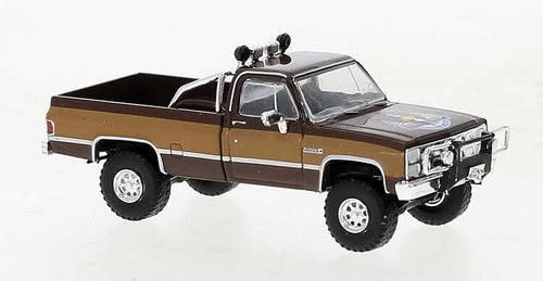 Brekina HO 1981 GMC Sierra Grande Pickup Truck - 2-Tone Brown (Colt Edition)