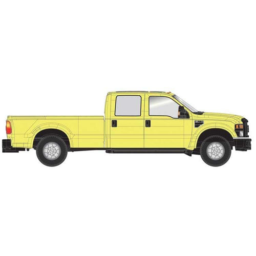 Atlas HO Ford F-350 Crew-Cab Pickup Truck - Safety Yellow