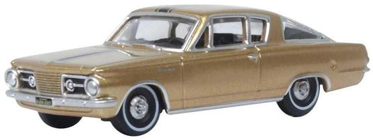 Oxford Diecast HO 1965 Plymouth Barracuda - Gold